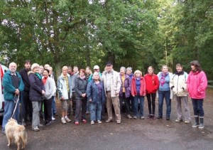 Visite de la forêt de Cheptainville, 11 octobre 2014. © PNCV. Cheptainville oct 2014