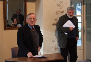 Anniversaire de la FAVO, le 17 janvier 2015 : Lucien-Paul CAUVIN, président d'honneur. © MK. 004