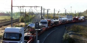 Un convoi de fret semblable à celui qui circulera sur l’AFA, via la ligne RER-C et la Grande ceinture. Crédit photographique : MAXPPP. AFA 800x400