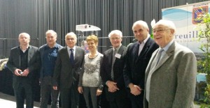 Les signataires de la charte de partenariat municipal de Breuillet, 23 janvier 2015. © CG. Breuillet CG