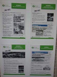Un panneau d'exposition sur le dossier "Gerber", une catastrophe écologique (1952-2014), traité par la FAVO. © BM/CAD. DSCN3329