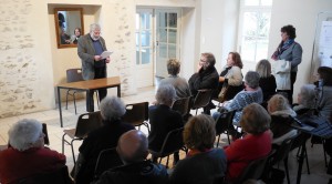 Anniversaire de la FAVO, le temps des discours en ce 17 janvier 2015 à Saint-Chéron. © BM/CAD. DSCN3361