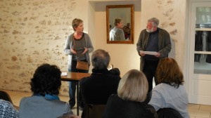 Anniversaire de la FAVO, le 17 janvier 2015 : Catherine GIOBELLINA, présidente de l'Union des amis du parc naturel régional de la haute vallée de Chevreuse. © BM/CAD pour ENE. DSCN3371