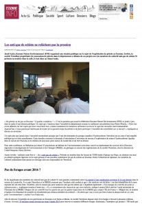 1Essonneinfo 8 juin 2015 : Les anti-gaz de schiste ne relâchent pas la pression