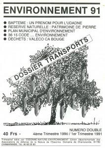 Environnement 91 Couv 4e trimestre 1990
